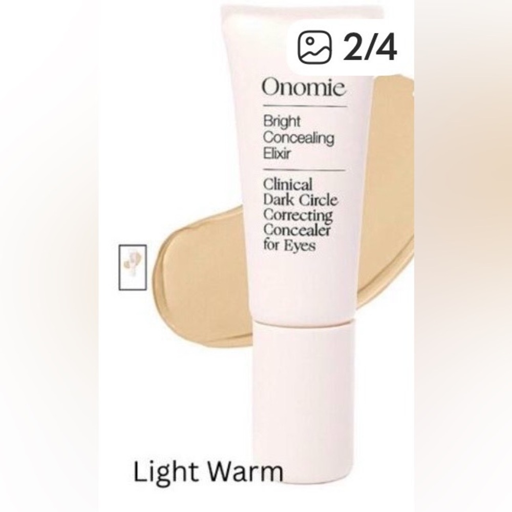 Onomie Bright Concealing Elixir — Dark Circle Concealer (Light Warm) 3 Tubes NIB